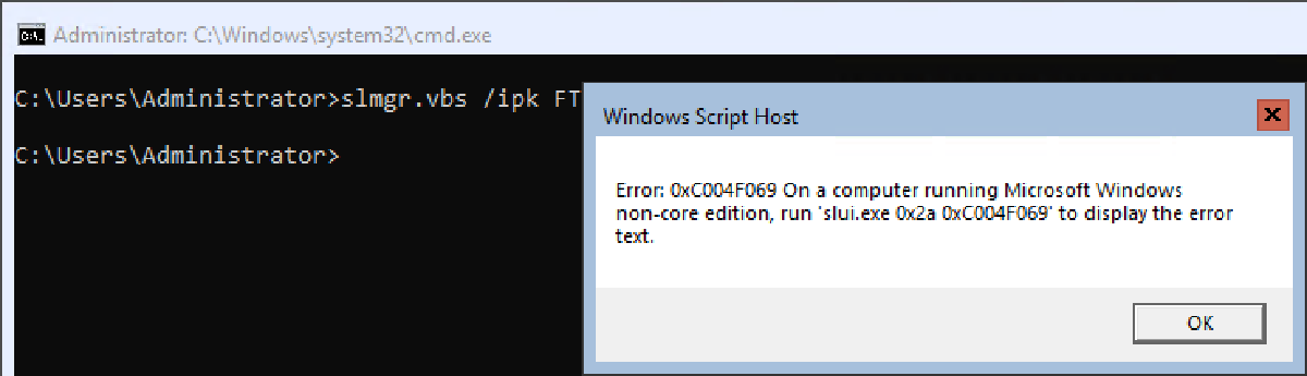 How to Fix Server 2019 Activation Error: Run “slui.exe 0x2a 0xC004F069”