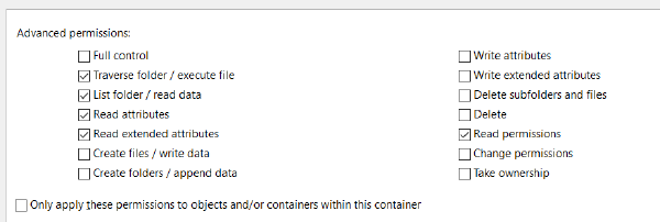 Why “traverse folder” and “execute file” is a combined NTFS permission